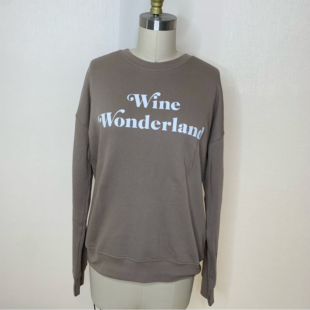 NWOT Lily & Lottie Wine Wonderland Sweatshirt